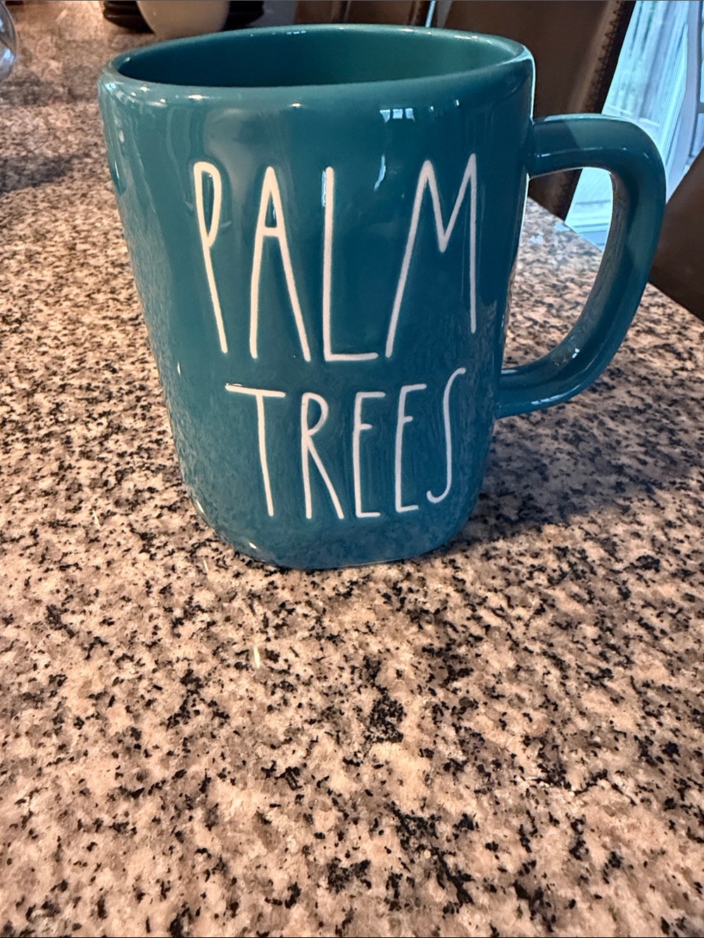 2 Ceramic Rae Dunn summer mugs  - blue mug is double sided (see pic) - Picture 2 of 2